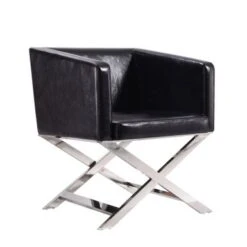 Hollywood Lounge Accent Chair - Black