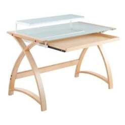 Carson Carrington Bentley Office Desk - Natural Wood & White Frosted Glass 23 Carson Carrington Bentley Office Desk - Natural Wood & White Frosted Glass -Felloweis Store ef604f00 7233 4291 8a1a 70a590cff929