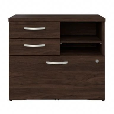 Studio C Storage Cabinet With Drawers By Bush Business Furniture - Black Walnut 3 Studio C Storage Cabinet With Drawers By Bush Business Furniture - Black Walnut - Image 3