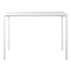 60" Wide Writing Desk In Black Or White - White 35 60" Wide Writing Desk In Black Or White - White -Felloweis Store eff53557 e288 494f a347 030243d2ce25