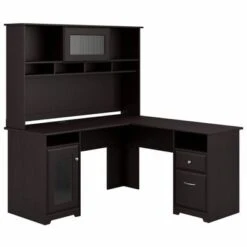 Cabot 60W L-Shaped Desk With Hutch And Storage By Bush Furniture - Heather Gray 28 Cabot 60W L-Shaped Desk With Hutch And Storage By Bush Furniture - Heather Gray -Felloweis Store f0268793 6c05 4291 bc37 aaa10a1ddde0