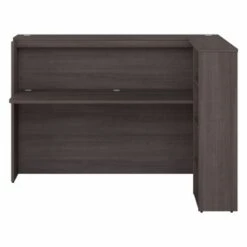 Studio C 72W Privacy Desk With Shelves By Bush Business Furniture - Storm Gray -Felloweis Store f055013f 3f66 4378 8255 fd27f33a1c3f