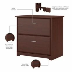 Cabot 2 Drawer Lateral File Cabinet By Bush Furniture - White -Felloweis Store f055a1a6 328a 4e52 b9f3 3efa14ad1f78