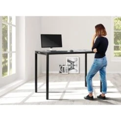 60" Wide Writing Desk In Black Or White - White 29 60" Wide Writing Desk In Black Or White - White -Felloweis Store f0927f4b 8370 4ffb b0e4 4e627dc27616