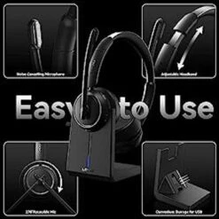 LEVN Wireless Headset, Bluetooth Headset With Noise Canceling Microphone & Charging Base, 65 Hrs Working Time 2.4G Wireless Headset With Microphone For PC/Computer/Laptop/Remote Work/Call Center/Zoom 11 LEVN Wireless Headset, Bluetooth Headset With Noise Canceling Microphone & Charging Base, 65 Hrs Working Time 2.4G Wireless Headset With Microphone For PC/Computer/Laptop/Remote Work/Call Center/Zoom -Felloweis Store f0a7a514 7c53 4ee8 9ee1 e4daf45bb80f