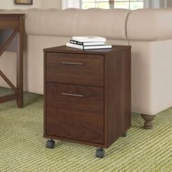 Key West 2 Drawer Mobile File Cabinet By Bush Furniture - Bing Cherry
