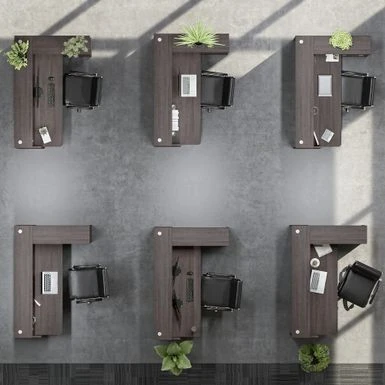 Studio C 72W Cubicle Desk With Drawers By Bush Business Furniture - Storm Gray 11 Studio C 72W Cubicle Desk With Drawers By Bush Business Furniture - Storm Gray - Image 11