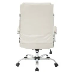 Executive Office Chair With Padded Arms In Faux Leather - Black -Felloweis Store f32c84fd d291 4c3a 97c3 e302cc5039e5