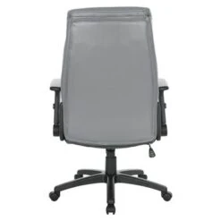 Executive Bonded Leather Office Chair - Grey -Felloweis Store f3abb4e3 74b2 4090 bc93 be5da5a51902