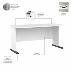 Studio A 60W Gaming Desk By Bush Business Furniture - White 18 Studio A 60W Gaming Desk By Bush Business Furniture - White -Felloweis Store f453c8d6 d99d 42d6 8b8f dc914d1e6ca0