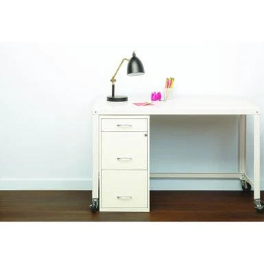 Space Solutions 18" Deep 3 -drawer Organizer File Cabinet, Off-White - Off-White 6 Space Solutions 18" Deep 3 -drawer Organizer File Cabinet, Off-White - Off-White - Image 6