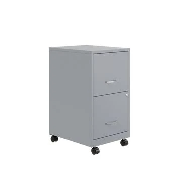 Space Solutions 18" 2 Drawer Mobile Smart Vertical File Cabinet, Teal - Purple - Letter 16 Space Solutions 18" 2 Drawer Mobile Smart Vertical File Cabinet, Teal - Purple - Letter - Image 16