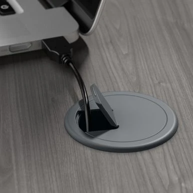 72W 3-position L-shaped Sit To Stand Desk By Bush Furniture - Modern Gray 17 72W 3-position L-shaped Sit To Stand Desk By Bush Furniture - Modern Gray - Image 17