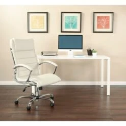 Executive Office Chair With Padded Arms In Faux Leather - White 21 Executive Office Chair With Padded Arms In Faux Leather - White -Felloweis Store f5cfb71f 04fe 411d b6f1 846aacfcd4d8