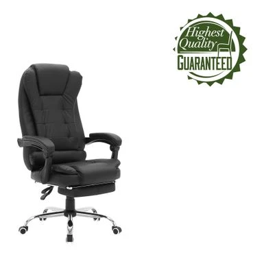 Porthos Home Jett Executive Office Chair, Reclining Backrest, Retractable Footrest - Brown 11 Porthos Home Jett Executive Office Chair, Reclining Backrest, Retractable Footrest - Brown - Image 11