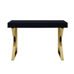 Silver Orchid Serra High Gloss Modern Desk - Black-Gold -Felloweis Store f6902cdf ded5 4981 aec0 5de2e810c25f