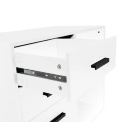 Parker Rolling Office Cabinet With Drawers, Lateral Desk Cabinet Organizers, Racks & Shelves, Office Drawer Unit - White -Felloweis Store f75354d8 8c8b 4dd2 8022 b415eb026c19