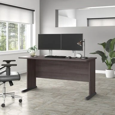 Studio A 60W Computer Desk By Bush Business Furniture - Platinum Gray 14 Studio A 60W Computer Desk By Bush Business Furniture - Platinum Gray - Image 14