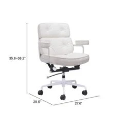 Koradine Office Chair White - N/A - White 21 Koradine Office Chair White - N/A - White -Felloweis Store f7bf388c 606f 41e2 980d 5be3b928e7f1