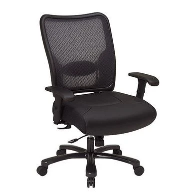 Office Star Big And Tall Mesh Office Chair - Black 2 Office Star Big And Tall Mesh Office Chair - Black - Image 2