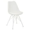 Student Task Chair With 4 Leg Base - White