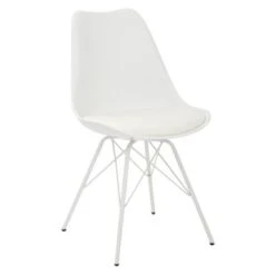Student Task Chair With 4 Leg Base - White