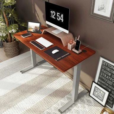 FlexiSpot 48"x24" Whole Piece Desktop Home Office Standing Desk Height Adjustabel Desk Computer Desk - Maple 8 FlexiSpot 48"x24" Whole Piece Desktop Home Office Standing Desk Height Adjustabel Desk Computer Desk - Maple - Image 8