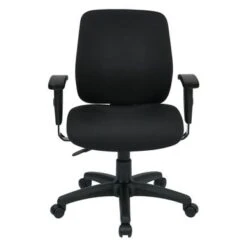 Work Smart Deluxe Task Chair With Ratchet Back Height Adjustment Without Arms.