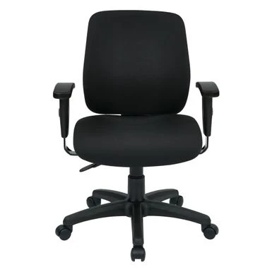 Work Smart Deluxe Task Chair With Ratchet Back Height Adjustment Without Arms. 1 Work Smart Deluxe Task Chair With Ratchet Back Height Adjustment Without Arms.