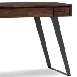 WYNDENHALL Mitchell SOLID ACACIA WOOD Modern Industrial 44 Inch Wide Small Desk - Rustic Natural -Felloweis Store fa633061 d18f 4bf0 becb c049cb854253