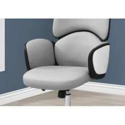 Office Chair/ Adjustable Height/ Swivel/ Ergonomic/ Armrests/ Computer Desk/ Work/ Metal/ Pu Leather Look/ White/ Grey/ Chrome/ Contemporary/ Modern 10 Office Chair/ Adjustable Height/ Swivel/ Ergonomic/ Armrests/ Computer Desk/ Work/ Metal/ Pu Leather Look/ White/ Grey/ Chrome/ Contemporary/ Modern -Felloweis Store fb22eb99 a8d2 4860 8428 faf73f17e26e