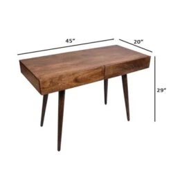 Carbon Loft Jenji Mango Wood Writing Desk - Brown -Felloweis Store fba87efe 9e51 4c59 8473 bac5d8654144