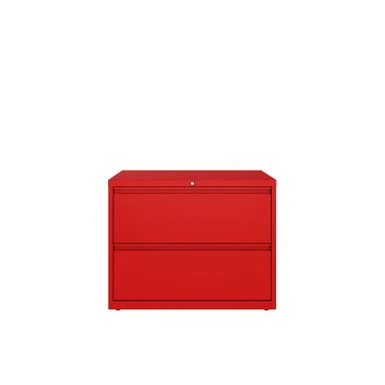 Hirsh 36 In Wide, 2 Drawer, HL8000 Series, Lava Red - Red 3 Hirsh 36 In Wide, 2 Drawer, HL8000 Series, Lava Red - Red - Image 3
