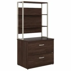 Hybrid Lateral File Cabinet With Shelves By Bush Business Furniture - Platinum Gray -Felloweis Store fbc9bd19 7e86 43b4 a09c df5d97be268d