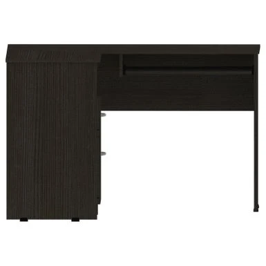 FM Furniture Raleigh L-Shaped Desk With Two Drawers, One Shelf And CPU Storage - Brown 9 FM Furniture Raleigh L-Shaped Desk With Two Drawers, One Shelf And CPU Storage - Brown - Image 9