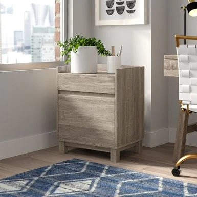 Porch & Den Livingston Filing Cabinet - Grey 2 Porch & Den Livingston Filing Cabinet - Grey - Image 2