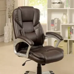 Transitional Brown Office Chair
