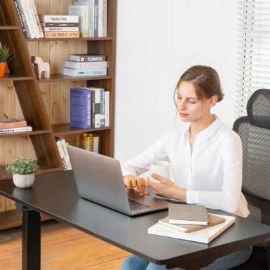 FLEXISPOT 48"x24" 5-Min Install Home Office Height Adjustable Standing Desk Memory Controller Sit Stand Desk Computer Desk - Black 5 FLEXISPOT 48"x24" 5-Min Install Home Office Height Adjustable Standing Desk Memory Controller Sit Stand Desk Computer Desk - Black - Image 5