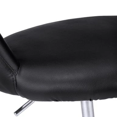 Office Chair/ Adjustable Height/ Swivel/ Ergonomic/ Armrests/ Computer Desk/ Work/ Metal/ Pu Leather Look/ Black/ Chrome/ Contemporary/ Modern 8 Office Chair/ Adjustable Height/ Swivel/ Ergonomic/ Armrests/ Computer Desk/ Work/ Metal/ Pu Leather Look/ Black/ Chrome/ Contemporary/ Modern - Image 8