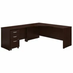 Series C 72W LH Corner Desk With Drawers By Bush Business Furniture - Mocha Cherry -Felloweis Store ffde9b7e ca1f 43fb 93d8 c09a04860e92
